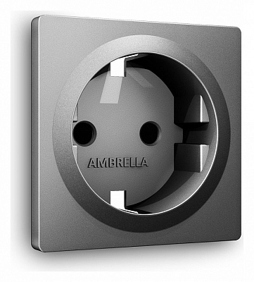 Накладка для розетки с заземлением и со шторками Ambrella Volt ALFA AP6570 400_400_2185388