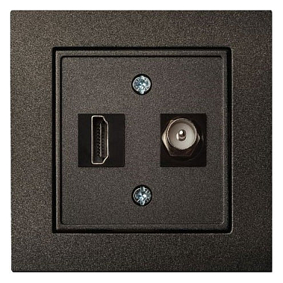 ТВ-розетка и розетка HDMI без рамки LIREGUS EPSILON 28-1132 400_400_2205000