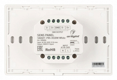 Панель-регулятора цвета RGBW  сенсорный встраиваемый Arlight SMART 28404 400_400_2134355