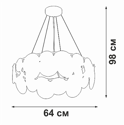 Подвесная люстра Vitaluce V5801 V5801-8/6S 400_400_1819140