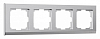 Рамка на 4 поста Werkel Stark (серебряный матовый) W0041865 100_100_2130670
