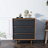 Комод "Bruni Black" на три ящика арт BR07Black 100_100_1934533