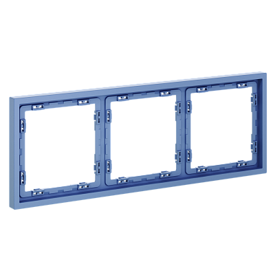 Рамка пластиковая VOLTUM S70 на 3 поста, (деним) 400_400_2739147