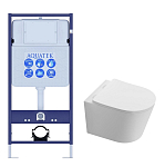 SET AQUATEK ТАУРУС Т (рама AQUATEK Standard INS-0000012(без клавиши и крепежа)+Унитаз подвесной AQ1580T-00 ТАУРУС с тонким сиденьем soft-close 250_100_2418028