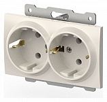 Розетка двойная с заземлением, без рамки Elbi Eleсtriс Zena Vega 609-010200-907 250_100_Array