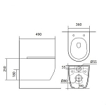 SET AQUATEK ЕВРОПА cmp013 (рама AQUATEK Standard INS-0000012, клавиша KDI-0000013, крепеж KKI-0000002+унитаз ЕВРОПА AQ1106-00 с тонким сиденьем sc) 250_100_2416840