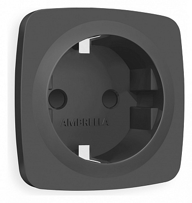 Накладка для розетки с заземлением и со шторками Ambrella Volt OMEGA OP9070 400_400_2192553
