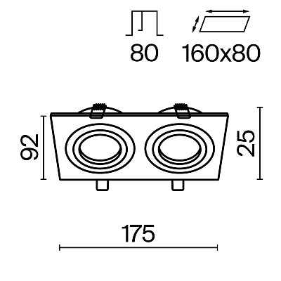 Встраиваемый светильник Technical DL024-2-02B 400_400_2209355