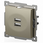 Розетка 2хUSB type A без рамки Elbi Eleсtriс Zena Vega 609-011400-143 250_100_2195418