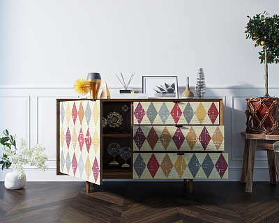 Комод "Bruni print" с ящиками и дверкой арт BR-02P 400_400_1934626