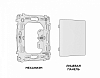 Заглушка для поста с рамкой Ambrella Volt ALFA MA416010 100_100_2379954