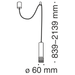 Подвесной светильник Technical P025PL-01W 250_100_2745442