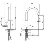 LM3073C and#34;COMFORTand#34; Смеситель Смесители для кухни, с подключением к фильтру питьевой воды, хром 250_100_2732585