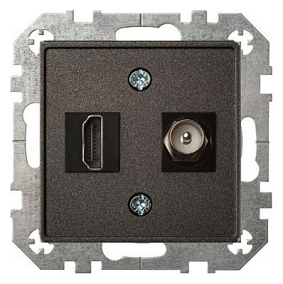 ТВ-розетка и розетка HDMI без рамки LIREGUS EPSILON 28-1132 400_400_2204998