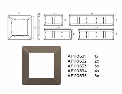 Рамка на 2 поста Ambrella Volt ALFA AF110632 400_400_2183543