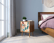 Тумбочка "Berber" с дверкой 25 принт арт BB21/Print_25, разноцветная 250_100_1931545
