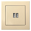 Розетка 2хUSB type A без рамки LIREGUS EPSILON 28-0712 100_100_2204745