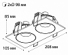 Встраиваемый светильник Italline DE-202 DE-202 black 100_100_1972331