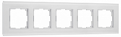 Рамка на 5 постов Werkel Senso белый soft-touch W0053101 250_100_2131486