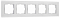 Рамка на 5 постов Werkel Senso белый soft-touch W0053101