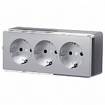 Розетка с заземлением и со шторками Werkel Gallant (серебряный) W5073106 250_100_Array