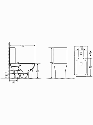 AQ4411-00 Унитаз напольный, безободковый Aquatek Optima Square 665x345x775 400_400_2412827