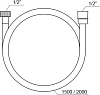 Душевой шланг 200 см, SatinFlex 913.02 100_100_2419834