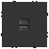 Розетка 2хUSB type A и C без рамки Stekker Эмили 49853 100_100_2301152