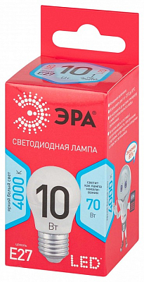Лампа светодиодная Эра  E27 10Вт 4000K LED P45-10W-840-E27 R 400_400_2842343