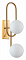 Бра Indigo Opaco 11015/2W Brass
