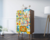 Комод высокий "Berber" 1 принт арт BB10/Print_01 100_100_1930569