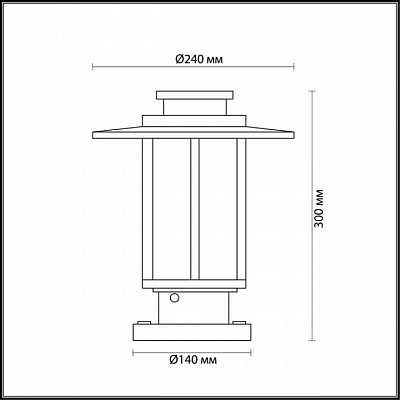 Наземный низкий светильник Odeon Light Mito 4047/1B 400_400_1723602