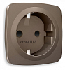 Накладка для розетки с заземлением и со шторками Ambrella Volt OMEGA OP6370 100_100_2192343