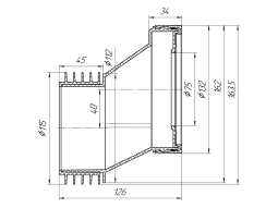 Эксцентрик жесткий АНИ Пласт W0420 40 мм выпуск 110 мм 500_191_2912988