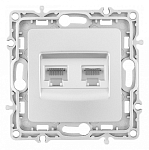 Розетка Ethernet RJ-45 без рамки Arte Milano am-217 217.45-2.silver 250_100_2167885