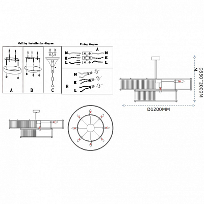Светильник на штанге Imperiumloft RH Marais Round Chandelier 40,2668 400_400_3153870