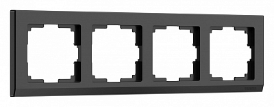 Рамка на 4 поста Werkel Stark (черный) W0041808 400_400_2128388