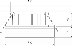 Встраиваемый светильник Elektrostandard Aster a063989 250_100_3150179