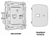 Розетка 2хUSB type A и C без рамки Ambrella Volt OMEGA MO111010 100_100_2192678