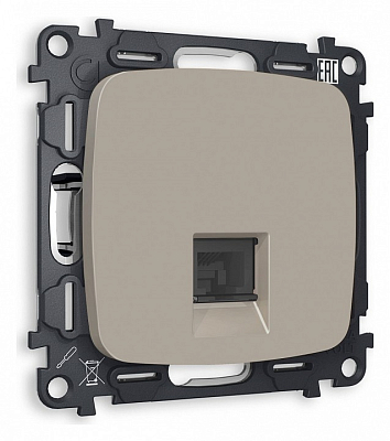 Розетка Ethernet RJ-45 и со шторками, без рамки Ambrella Volt OMEGA MO372010 400_400_2187793