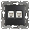 Розетка двойная Ethernet RJ-45 без рамки Эра Эра 12 12-3108-05 100_100_2393875
