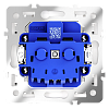 Розетка встраиваемая VOLTUM S70 с заземлением 16А, (кашемир) 100_100_789071