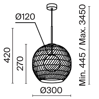 Подвесной светильник Maytoni MOD204PL-01BG1 400_400_846451