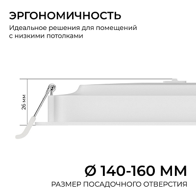 Встраиваемый светильник Apeyron Electrics  06-168 400_400_2738267