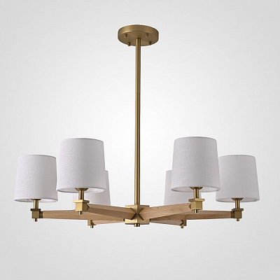 Люстра на штанге Imperiumloft Jorgenson White/Light wood STAVRA01 400_400_2423213