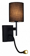 Бра с подсветкой Reluce 86210 86210-9.2-001KT LED3W+E14 BK 500_191_3105995