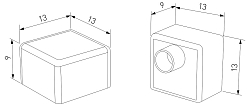 Заглушка для профиля Elektrostandard  ZLL-2-ALP027 250_100_1414147