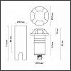 Встраиваемый в дорогу светильник Odeon Light Wald 6662/3GL 100_100_1727725