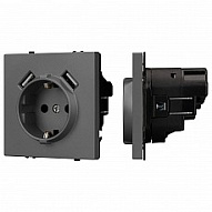 Розетка с заземлением и 2хUSB type A, без рамки Arlight SCT 054291 500_191_2223542