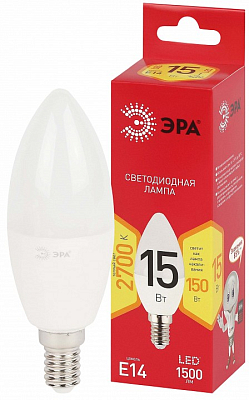 Лампа светодиодная Эра  E14 15Вт 2700K LED B35-15W-827-E14 R 400_400_2842700